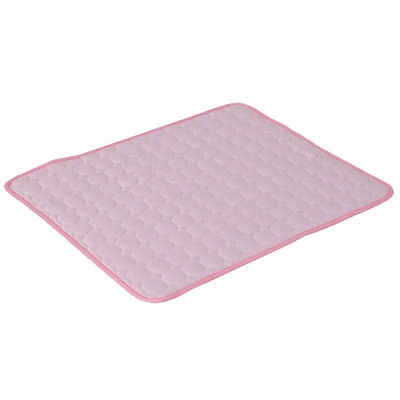 Summer Pet Ice Pad Cool Sleeping Mat Breathable Ice Silk Washable Pet Bed Durable Dog Cat Cushion Pet Supplies for Home Outdoor