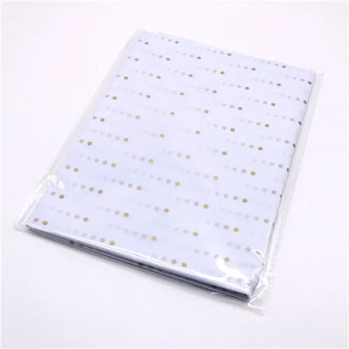 10pcs Gold Tissue Paper DIY Gift Wrapping Paper  Handmade Craft  Leopard Star Pattern  Floral Packaging Material Arts Supplies