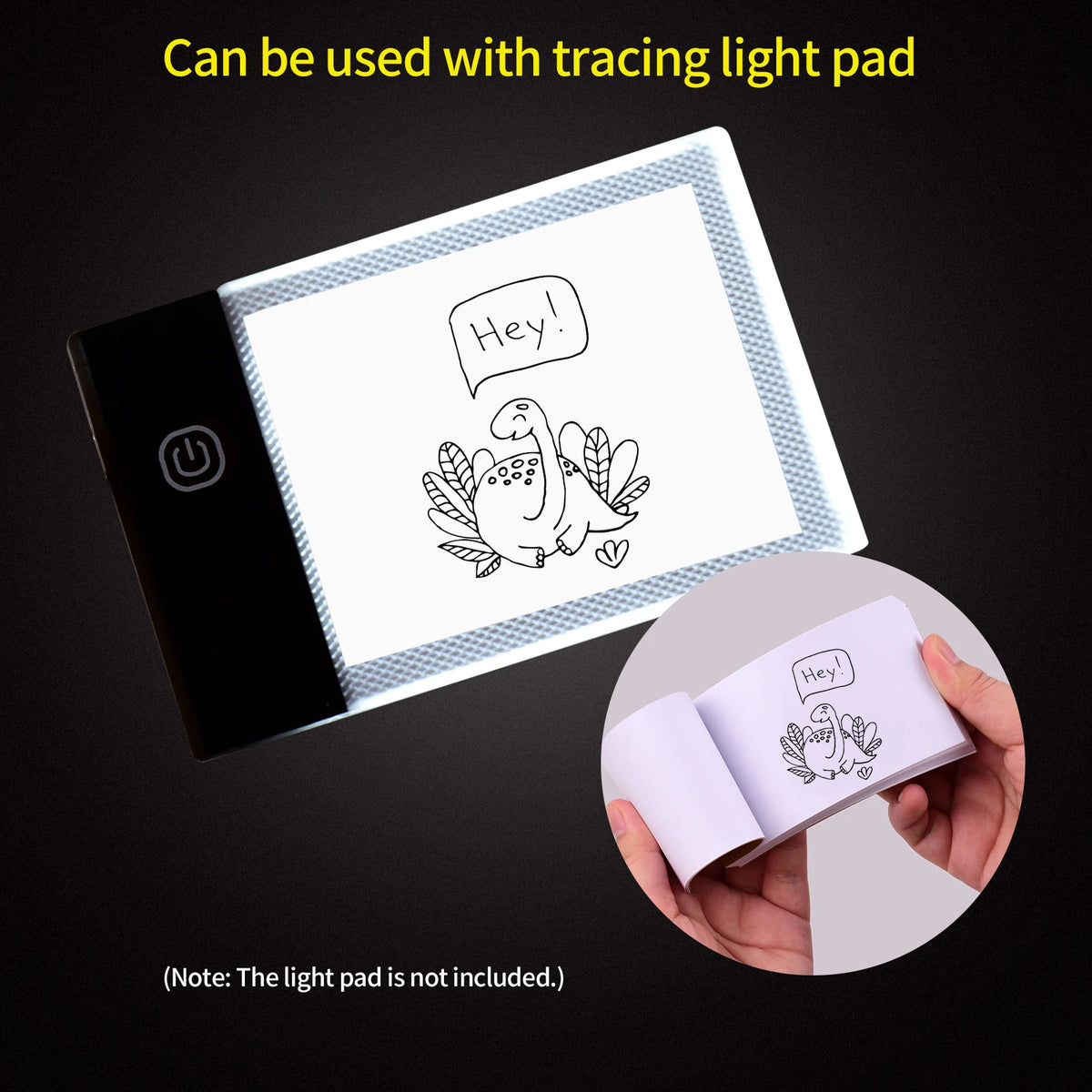 Blank Flip Book Kit with 300 Sheets Animation Paper Flipbook Binding Screws for LED Tracing Light Pad Drawing Sketching Animatio