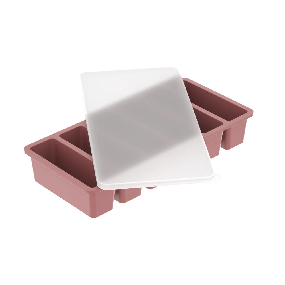 Silicone Ice Mold A box Of Six Bars With A Lid Ice Tray Home Long Tumbler Kitchen Ice Model Juice Mixers Ice-cream Use Dessert