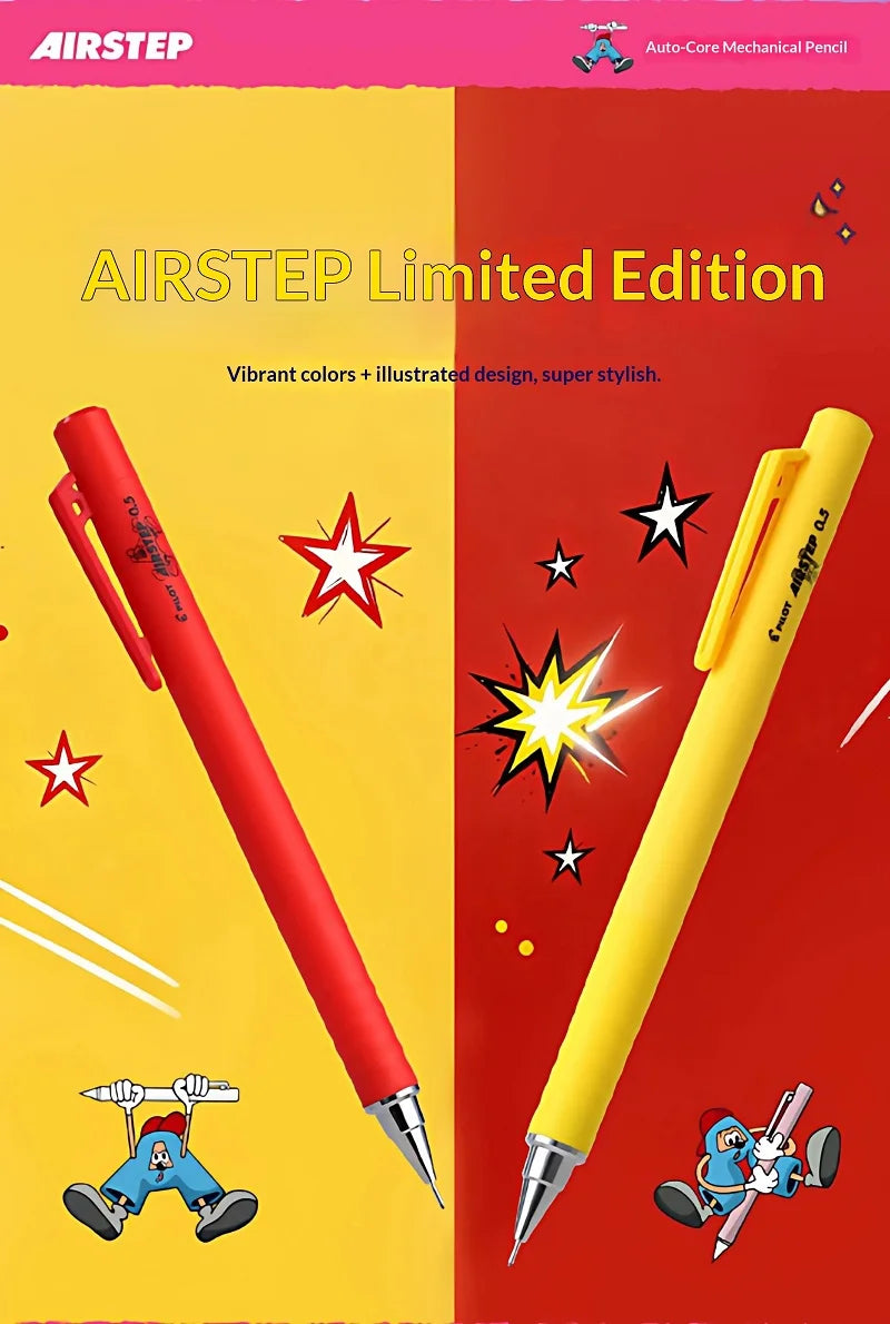 PILOT AIRSTEP Pencil HAS-15 New Function Mechanical Pencil,0.5mm Limited Edition Color Pen Body Students Children Stationery Pen