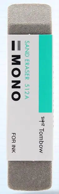 TOMBOW Mono Eraser ES-512A/ES-510A For Sand Eraser Scrub Rubber Double Head Ink Remover highlight School Supplies Erasers
