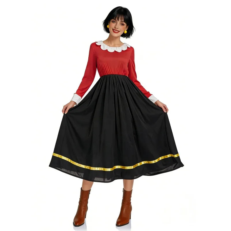 Halloween Popeye Cosplay Costume Sailor Couple Uniform Set Carnival Party Role Playing Outfit for Adult Women Men