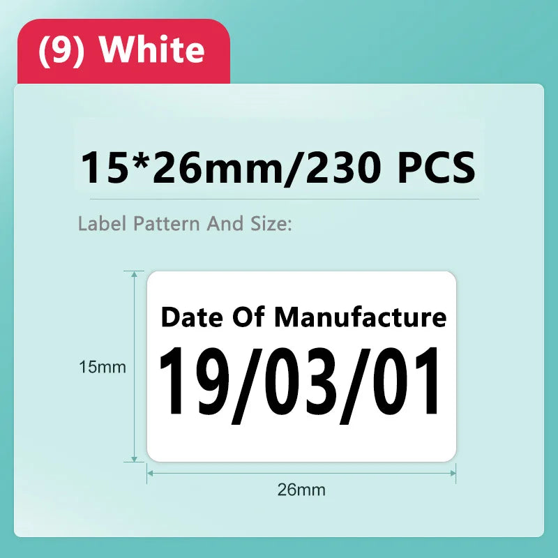 Niimbot D11/D101/D110 Mini Portable Printer White Tape Sticker Papers Waterproof  Anti-Oil No Glue Thermal Label Printer New