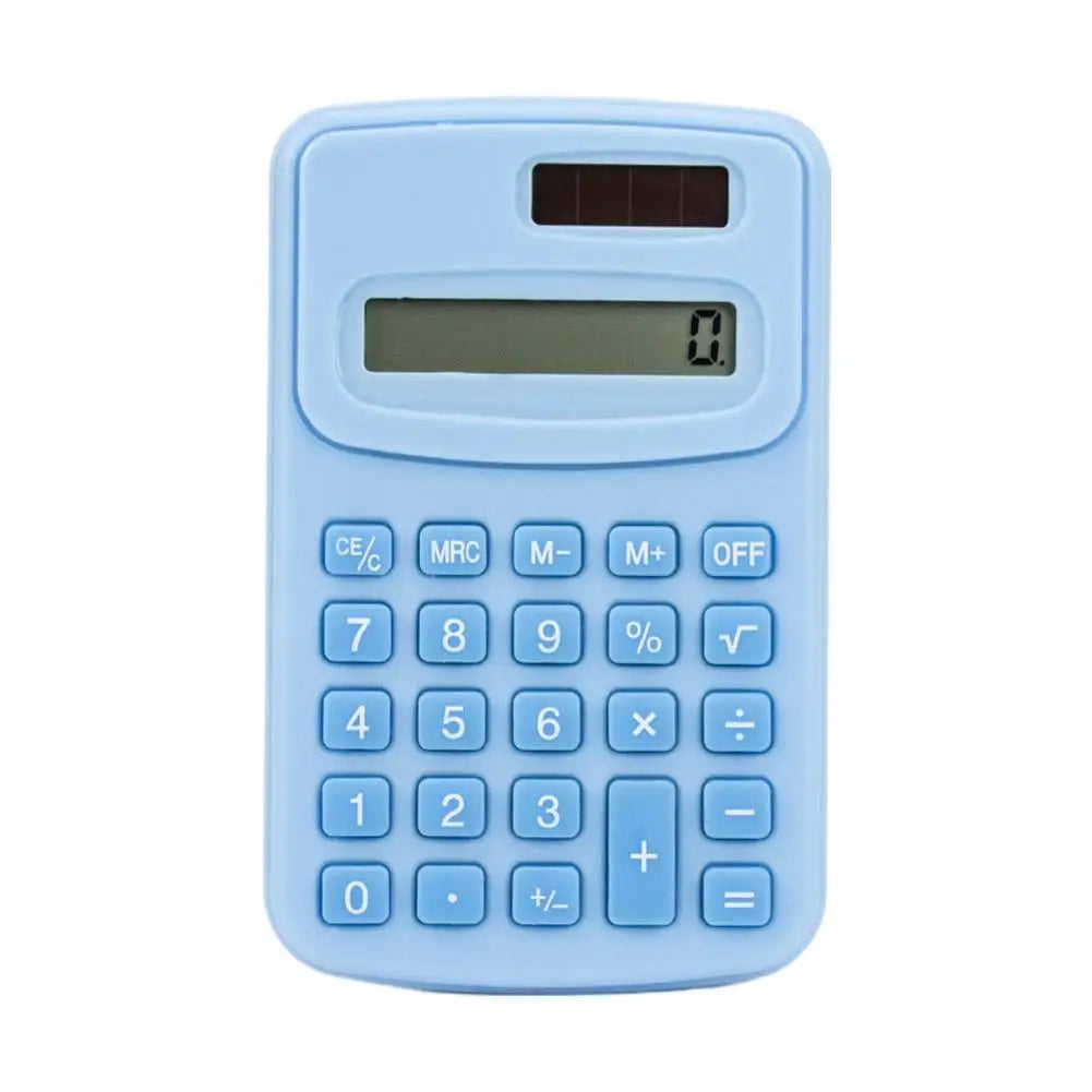 Small Solar Calculator Portable Calculator Cute 8 Digits LCD Electronic Home Office Calculator For Kid Primary School Calculator
