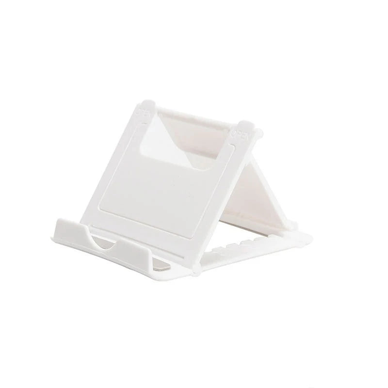 Mini Adjustable Creative Portable Universal Folding Plastic Phone Holder Tablet Computer Stand For ipad iPhone Samsung Xiaomi