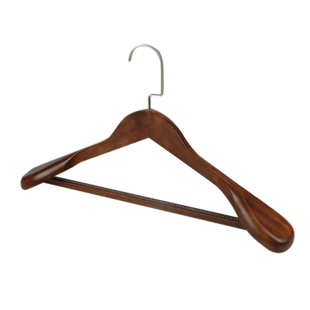 High-Grade Wide Shoulder Wooden Plastic Hanger Suit Hanger Seamless Clothe Hanger Wardrobe Storage Rack Household Hanger Quality