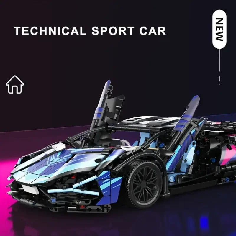 600 pieces of colorful car-themed DIY building kit, office/home decor items, and assembly toy set. An ideal gift.