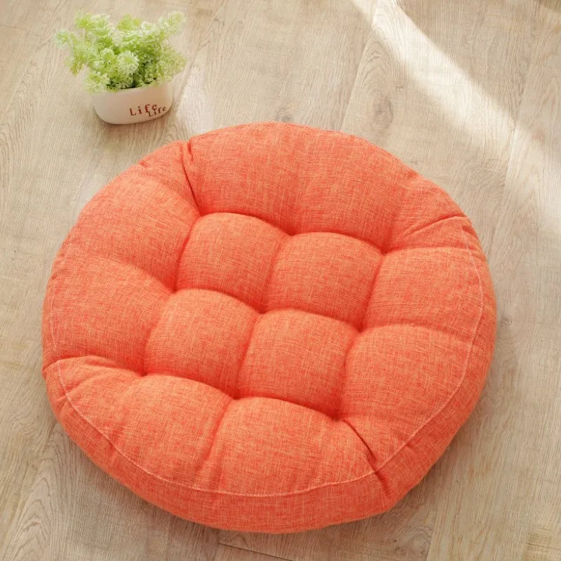 Spring Summer Large Floor Seat Cushion Thickened Tatami Chair Seat Pillow Pad Tufted Round Big Pillows Chair Pad Ottoman Poufs