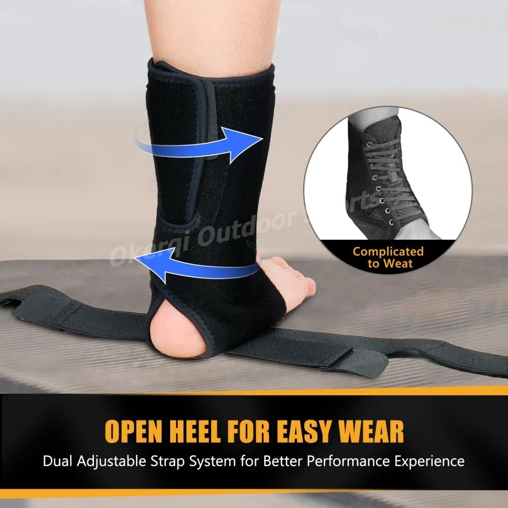 1PC Ankle Brace Adjustable Lace Up Ankle Support for Sprained Injury Recovery Ankle Stabilizer for Basketball Volleyball Tennis