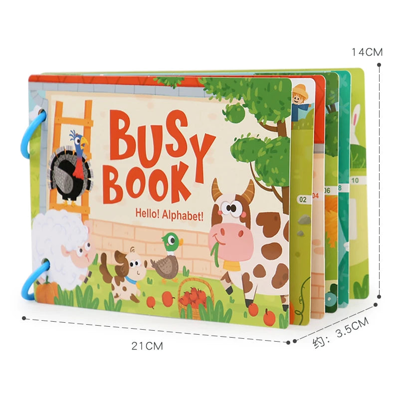 Montessori Reusable Sticker Book, Interactive Scene Learning Toy for Kids - DIY Storytelling Puzzles, Educational Activity