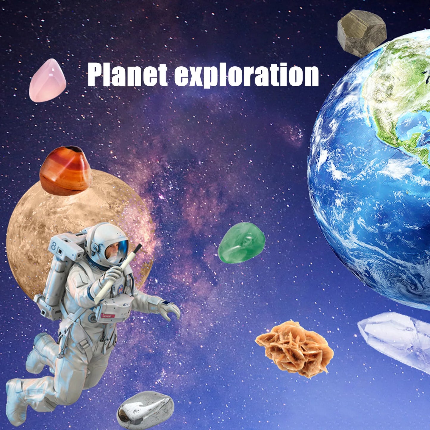 Gemstone Dig Kit Geographic Mega Excavation Kit Discovery Crystals Science Educational STEM Learning Mining Toys For Kids