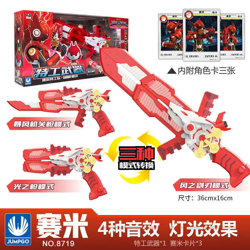 Mini Force Transformation Three Mode  Toys with Sound and Light Action MiniForce X Figures Deformation  Toy Kids