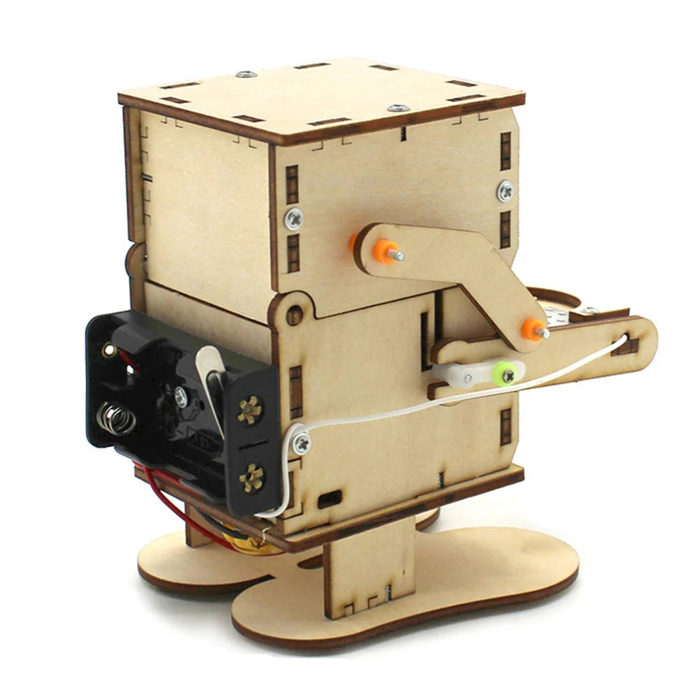 DIY Robot Eating Coin Model Assemble Kit Mini Teaching Learning STEM Project Science Education Aid Gift for School Lab