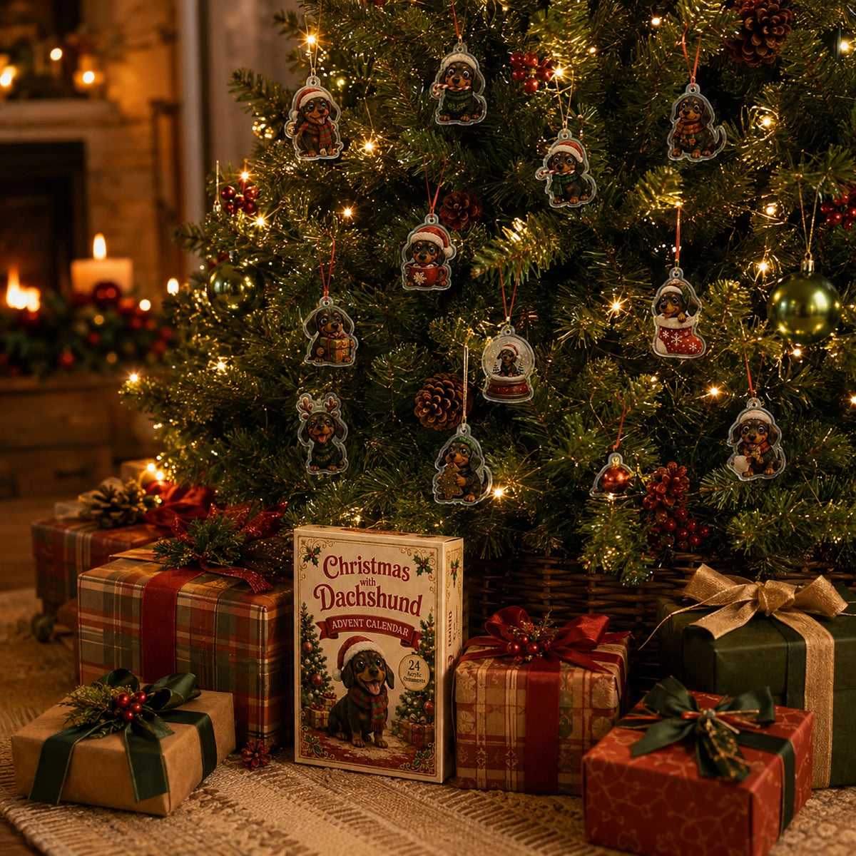 Dachshund Christmas Advent Calendar – 24-Day Countdown Party Favor Gifts