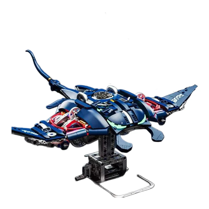 Creative Technical Mechanical Animal Building Blocks, Whale Dolphin Crocodile Owl Model Kit, STEM Educational Toy Gift for Kids