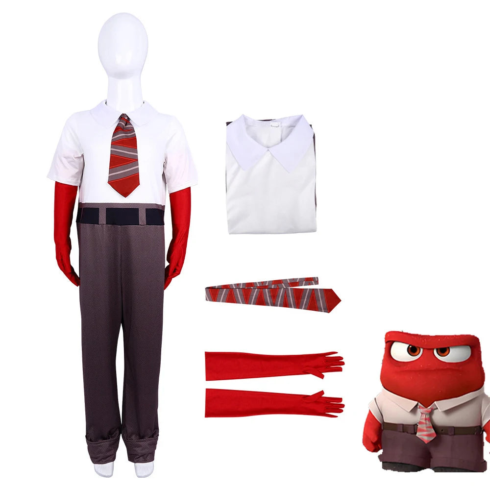 NewAnime Movie Inside Out Joy Cospaly Costume Joy Anger Fear Cos Outfits For Adult Halloween Stage Performance Costume