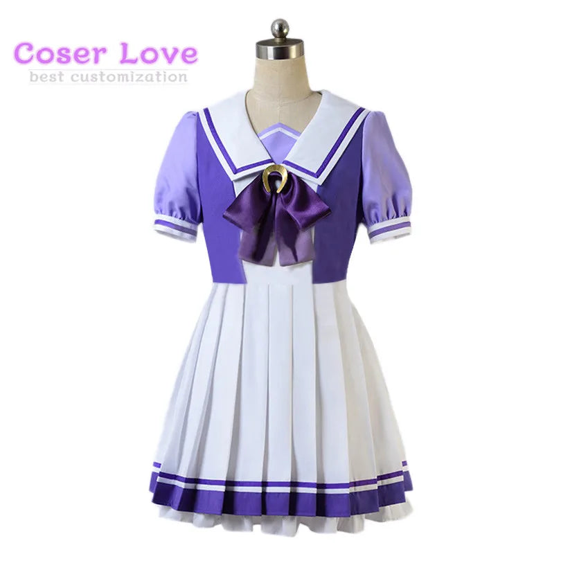 Umamusume Pretty Derby Cosplay Costume - Tracen Academy Uniform Tokai Teio Halloween Outfit Custom Size Supported