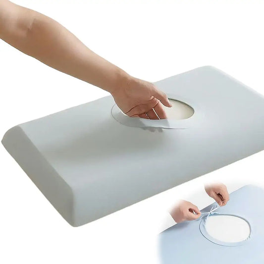 Skin‑Friendly Cooling Pillowcase Adjustable Drawstring Non‑Slip Design Breathable Moisture‑Wicking Pillow Cover for Summer Sleep