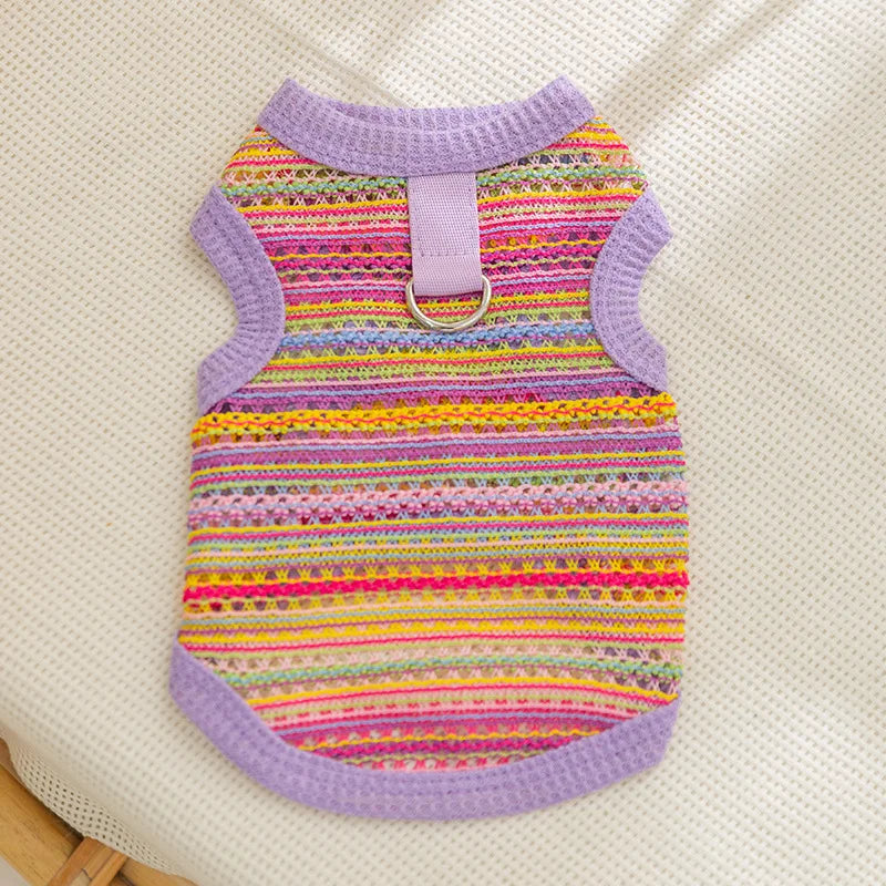 Summer Pet Vest for Small Medium Dog Cooling Clothes Chihuahua French Bulldog Breathable Clothes Puppy Casual Shirt Dog Costume