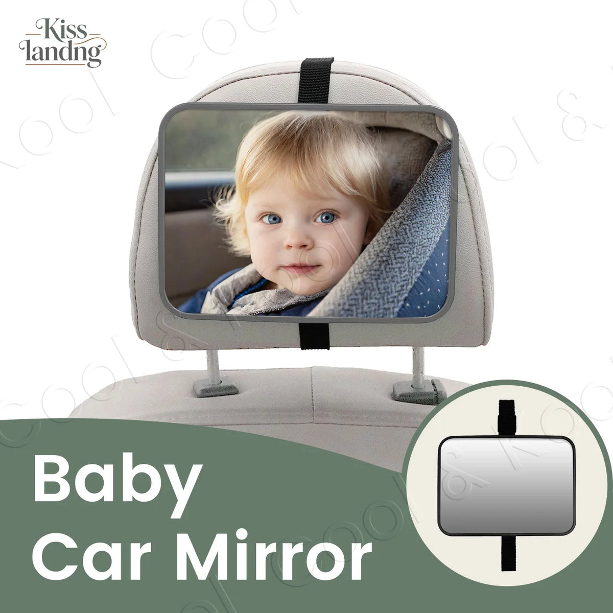 Universal Shatterproof Baby Car Mirror, Crash-Tested with Wide View for Safe Monitoring and Peace of Mind