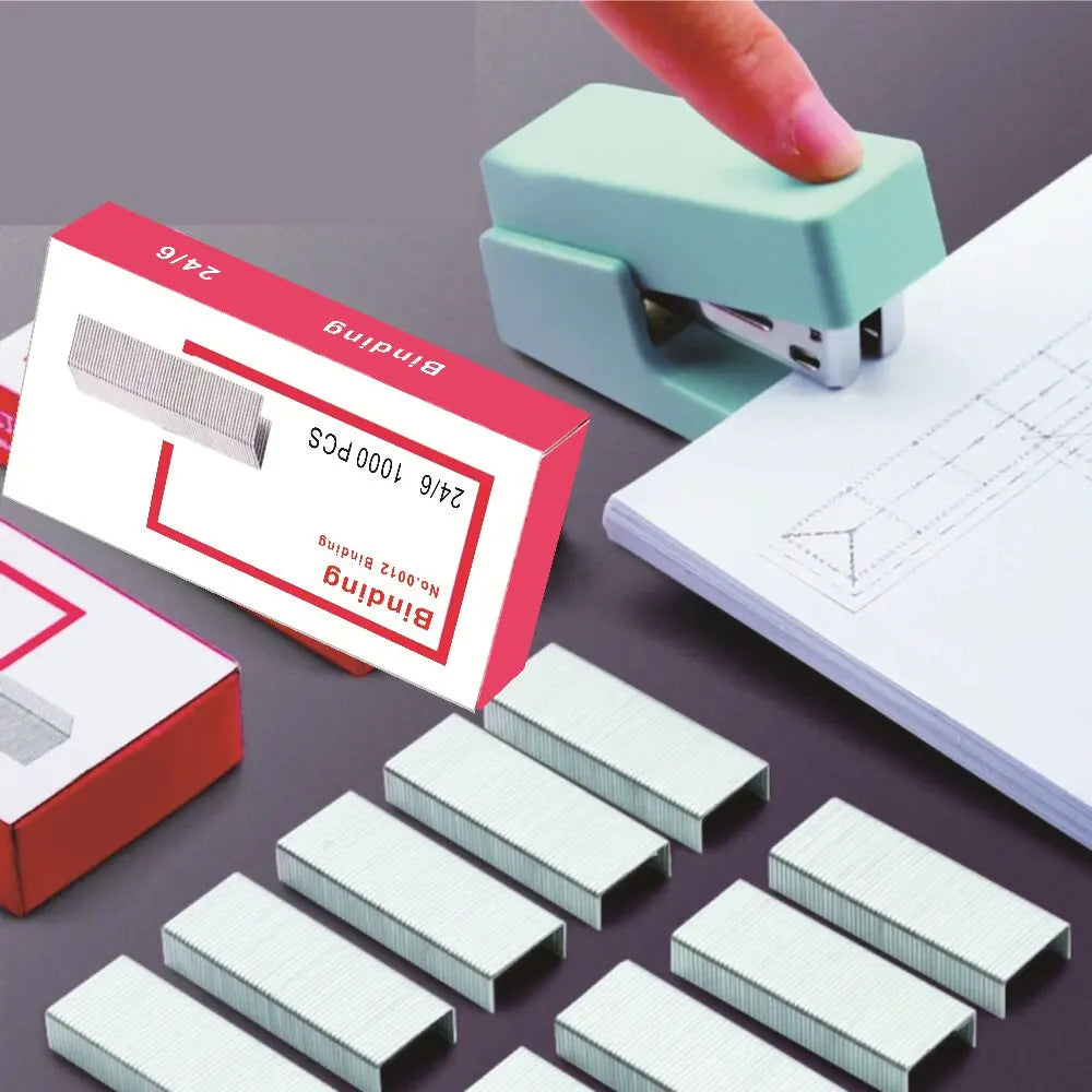 Staples Binding 24/6 12# 10# 12# 10# Office Stationery Study Supplies Stapler Folder Papeleria Micro Universal