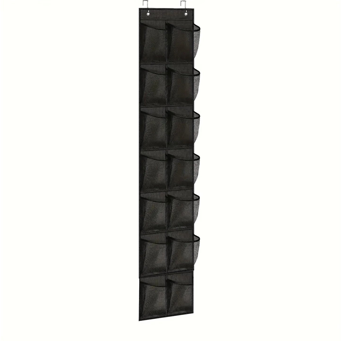 40/24/14 Grid Wall-Mounted Shoe Organiser Fabric Closet Bag Storage Rack Mesh Pocket Clear Hanging Over The Door Cloth Box
