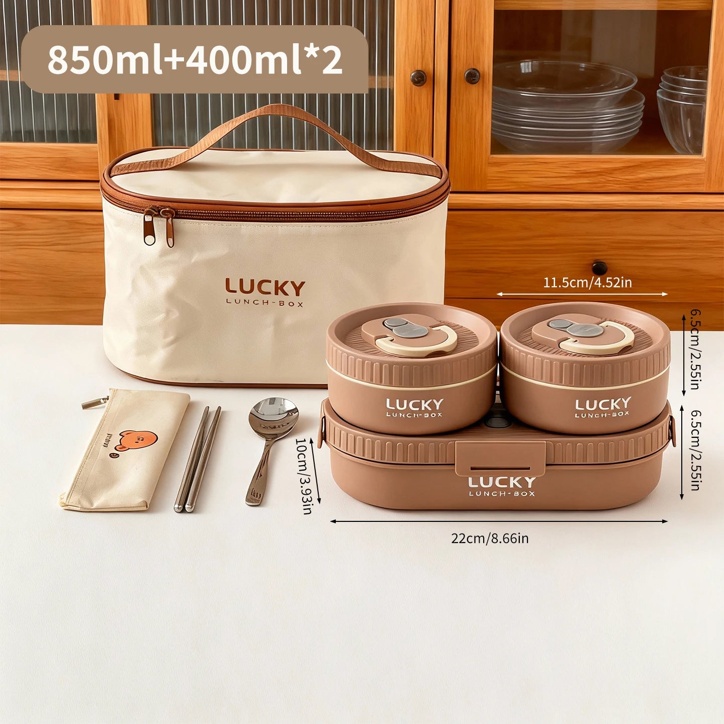 WORTHBUY 304 Stainless Steel Oval Insulated Lunch Box For Kids Student Portable Leak Proof Divided Food Container Microwave Safe