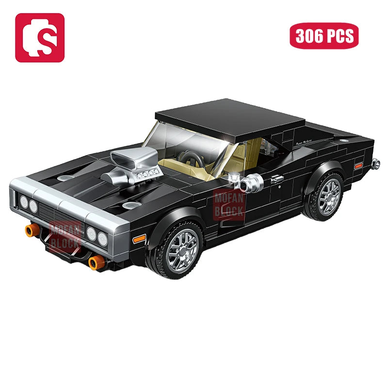 SEMBO BLOCK City Famous Technical Sports Car Supercar Model Assembly Building Block Classic Vehicle Series Bricks Boy Toys Gifts