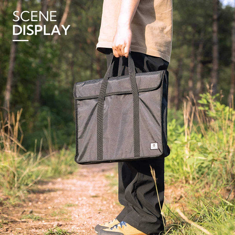 CAMPINGMOON G-38-B Folding Net Table Storage Bag Multifunctional Camping Outdoor Picnic BBQ Foldable Desk Tablecloth Tote Bag
