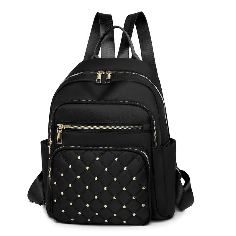 Travel backpack, double-shoulder bag, fashionable travel schoolbag, women's large-capacity multi-purpose bag