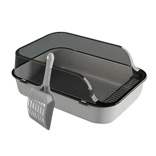 Open Top Cat Litter Box Bedpan Splashproof with High Side Kitten Litter Pan Kitten Toilet for Small Pets Rabbit Indoor Cats Pet