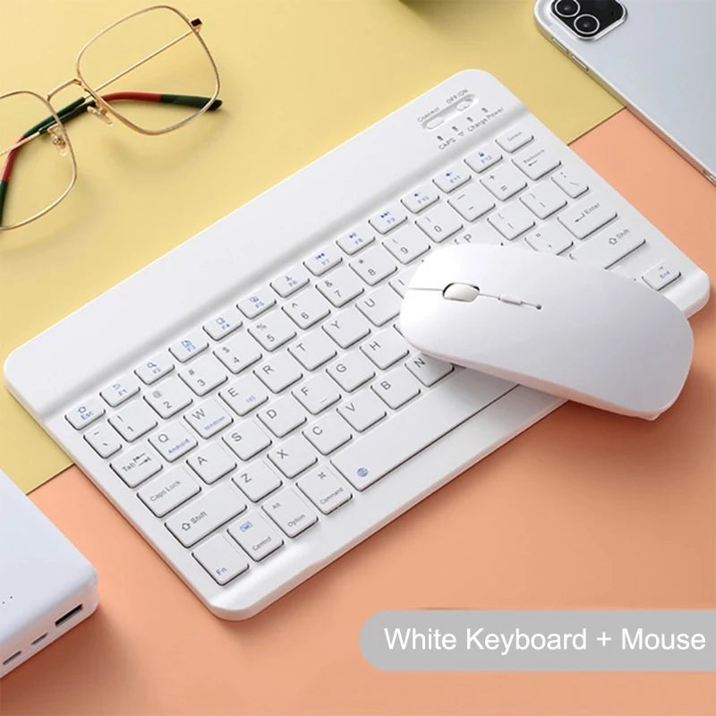 Bluetooth Keyboard and Mouse For iPad Xiaomi Samsung Huawei Phone Tablet Slim Mini Wireless Keyboard For Android IOS Windows