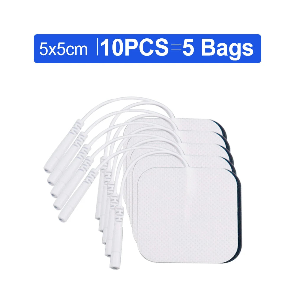 10/20pcs Electrode Pads TENS Unit Pads Reusable Latex-Free Replacement Pads Self Adhesive Pads for Tens Digital Machine