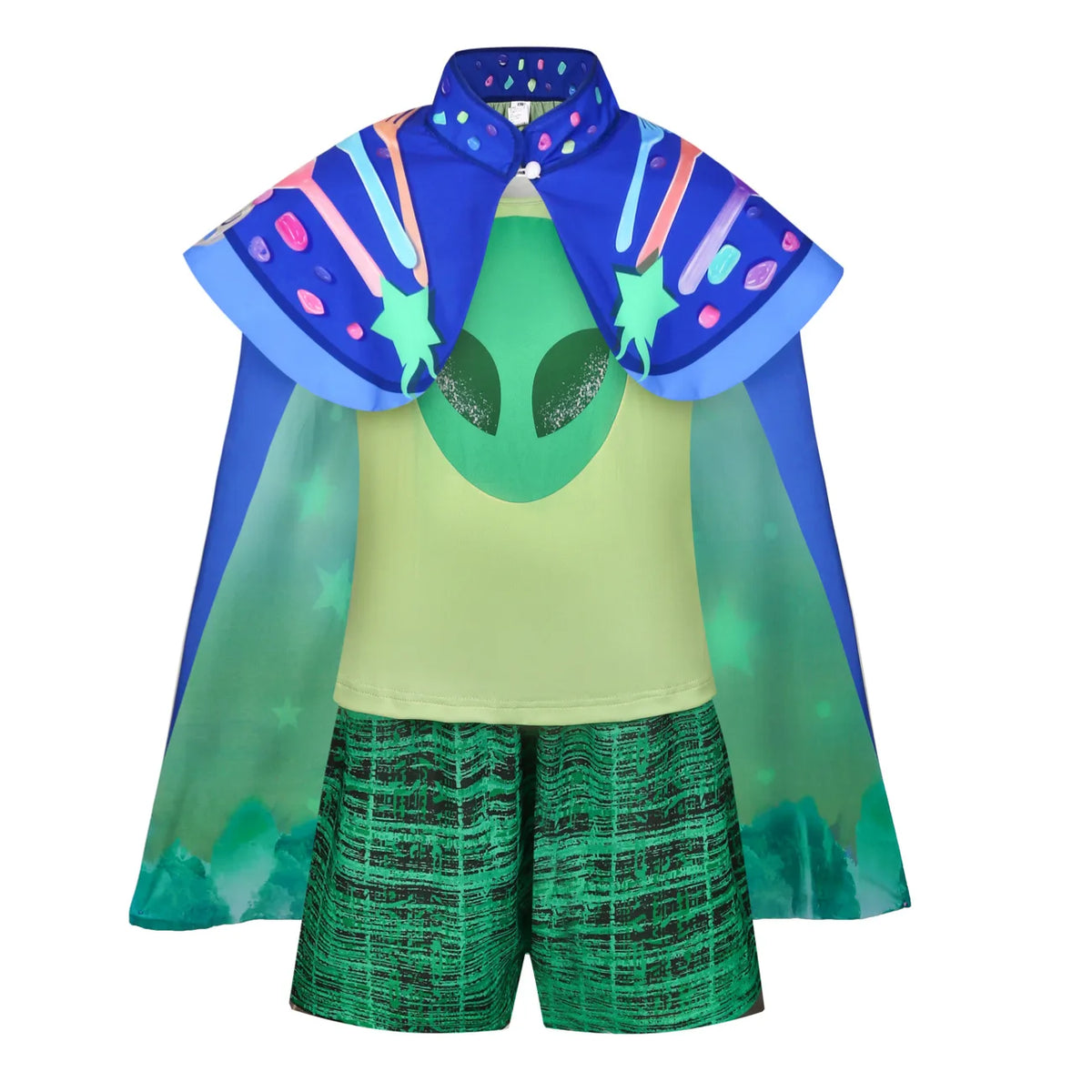New Elio Cosplay Costume Tshirt Short Cloak for Kids Girls Boys Halloween Birthday Happiness Dress Up Outfits