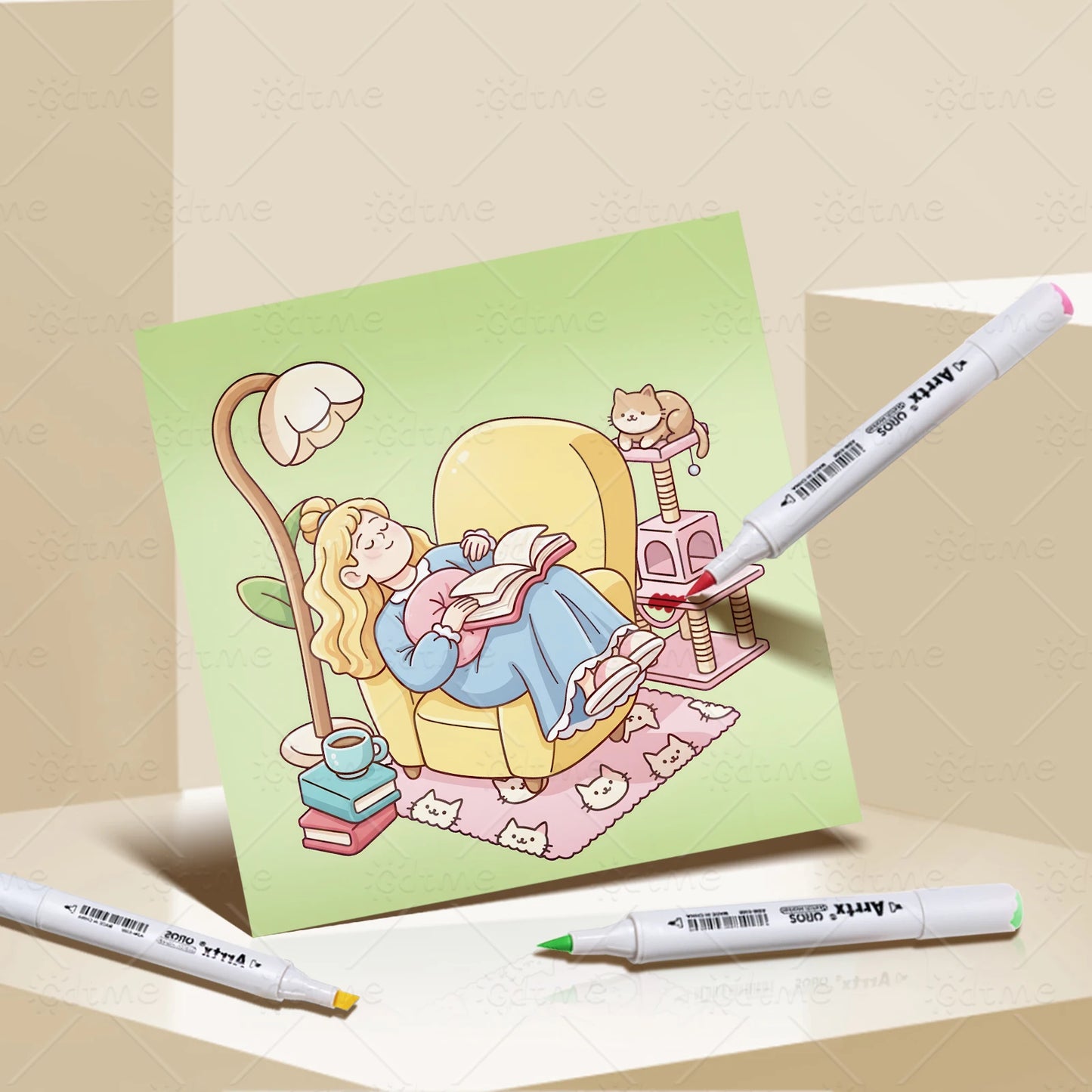COZY CIRL VIBES Coloring Book for Adults Featuring Cute Cozy Daily Activities for Relaxation (Cozy Spaces Coloring)