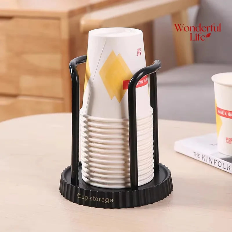 Minimalist Paper Cup Holder, Household Disposable Cup Storage Rack, Multifunctional Desktop Coffee and Milk Tea Cup Storage Rack