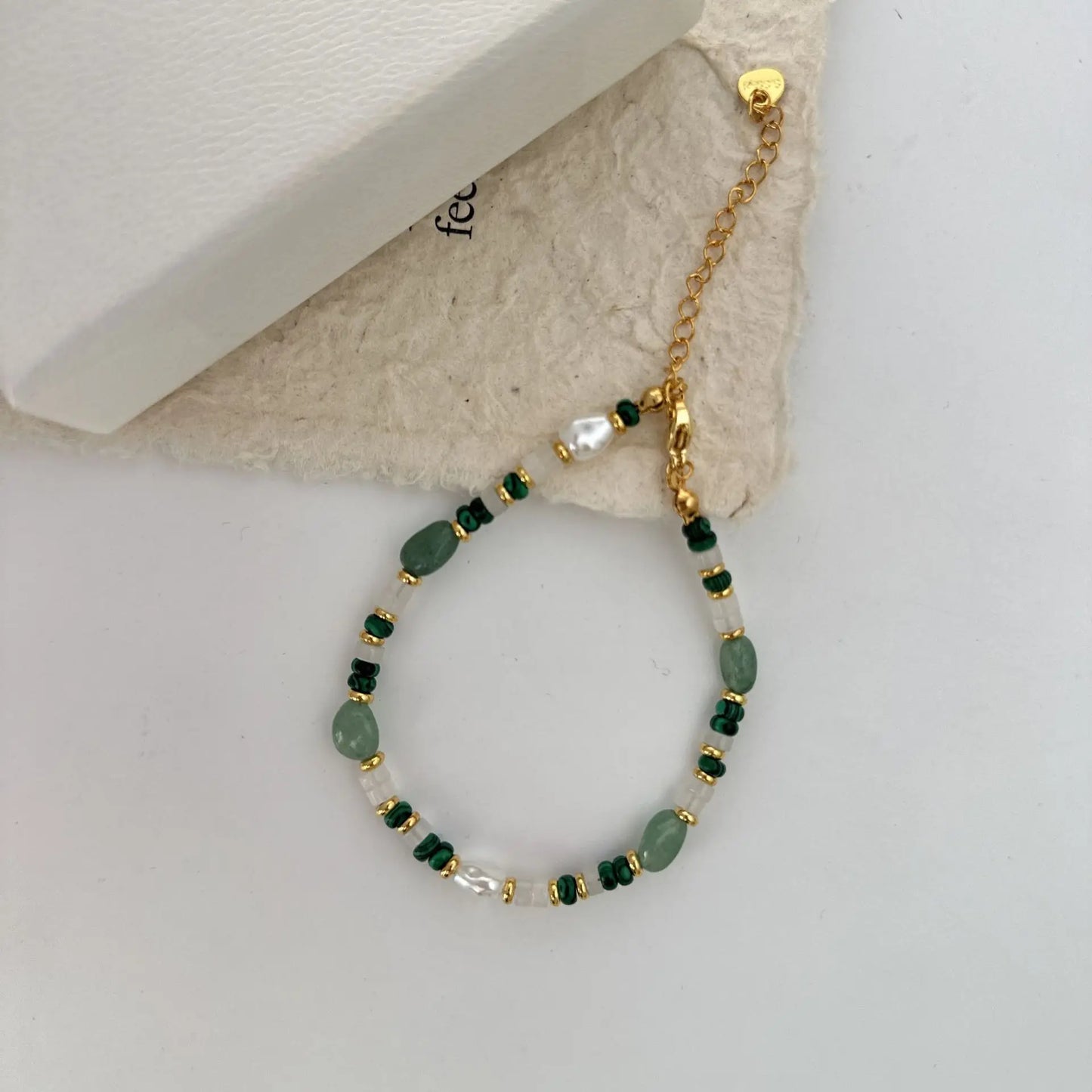 New Arrival Trendy Natural Freshwater Pearl & Jade Stone 14K Gold Filled Female Jewelry Set For Women Necklace Bracelet Gifts