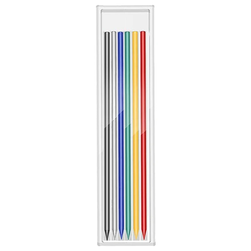 Mechanical Pencil Refill 2.8mm HB Erasable Colorful Leads Woodworking Construction Art Painting Drawing Tool Stationery Supplies