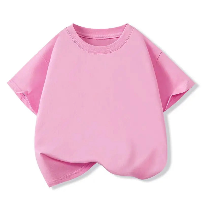 White Red Kids Boys TShirt Cotton Sport Fashion Summer Girls T Shirt Casual Short Sleeves Breathe Children’s Clothes 2-12 Years