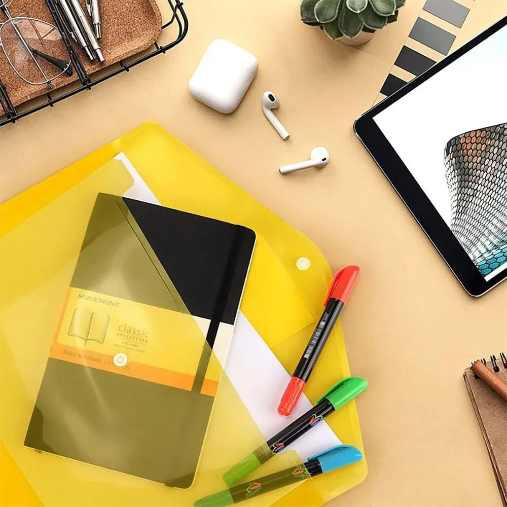 PP A4 Folder New Stationery Office School Supplies Document Paper Organizer Gift Storage Bag