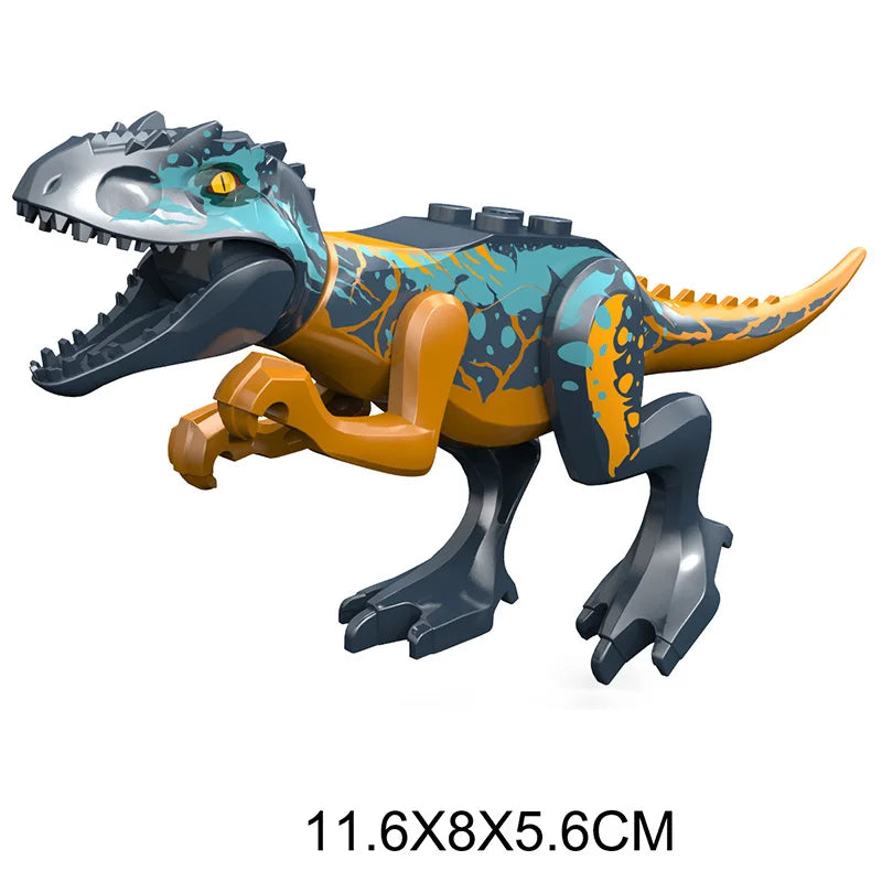 Jurassic Dino World Large Dinosaurs Figures Bricks Building Blocks Velociraptor T-Rex Triceratops Indominus Rex Toys For Kids