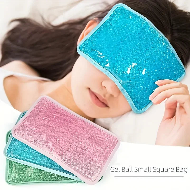 Reusable Square Gel Ice Pack | Hot & Cold Compress for Muscle Pain | Soft Flexible & Durable | Summer Cooling Relief Pad