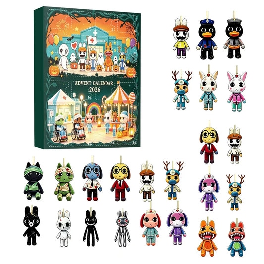 Spooky Animal Hospital Advent Calendar – 24-Day Surprise Blind Box Toys
