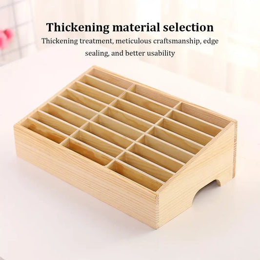 24/12 Cells Mobile Phone Storage Box - Clear Texture Light And Convenient Large Capacity Stable And Thick Easy To Take Organizer