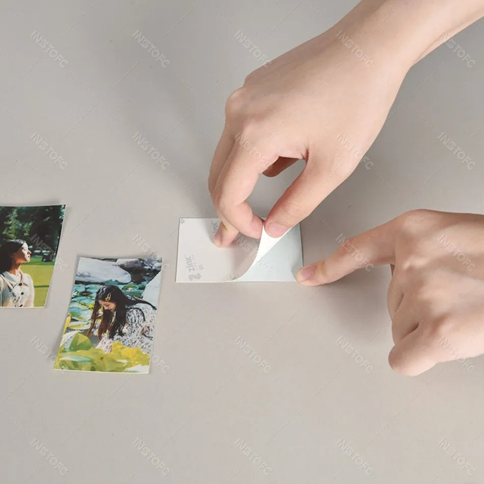 20pcs Zink Color Photo Paper 2x3 Inch Sticky-Backed Thermal Transfer Photo Paper For HPRT MT53 Pocket Photo Printer