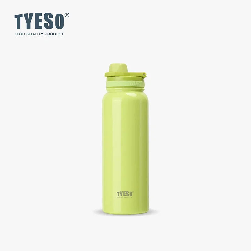 TYESO Thermos Bottle Car Insulated Flask Water Tumbler for Outdoor Sports Travel Vacuum Flasks Stainless Steel Thermal Cup