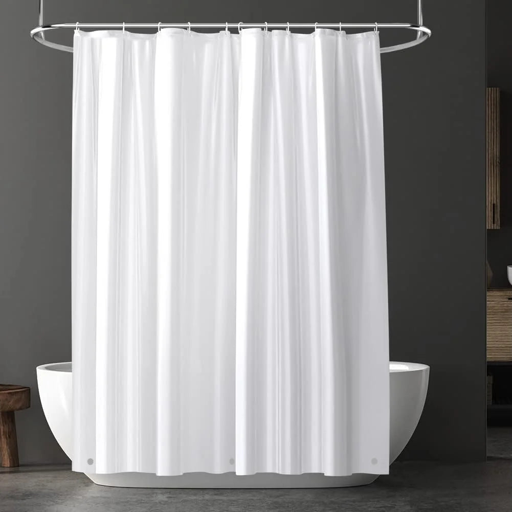 Waterproof Shower Curtain Liner for Bathtub 180x180cm Stall Bathroom Curtain with Magnets Plastic Mold Resistant Shower Curtain