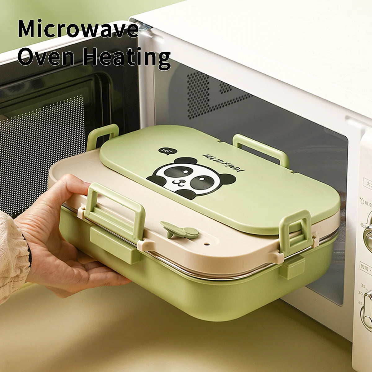 Large Capacity Divided Lunch Container Set For Kids Students Sealed 304 Stainless Steel Bento Lunch Box With Bowl&Cutlery 6