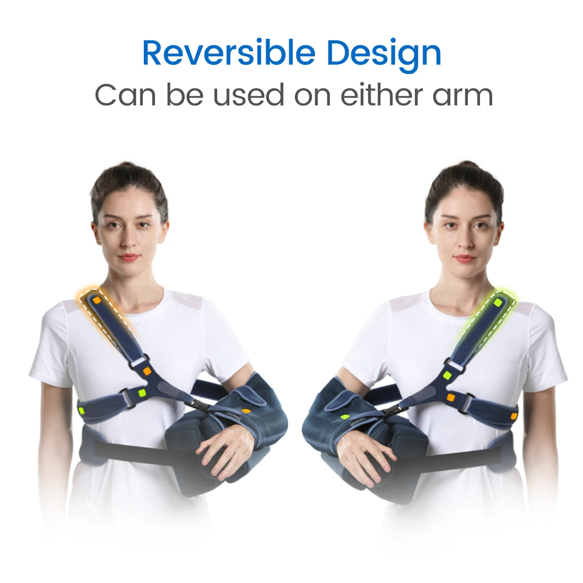 VELPEAU Shoulder Abduction Sling for Arm Injury, Rotator Cuff Surgery and Fracture, Shoulder Immobilizer with Removable Pillow